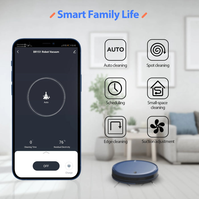 ONSON BR151 Robot Vacuum Cleaner Multiple Floors Maps